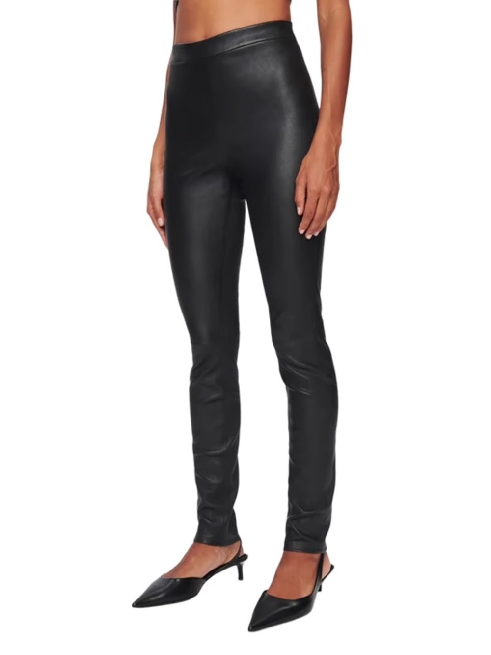DSTLD 100% lamb leather leggings